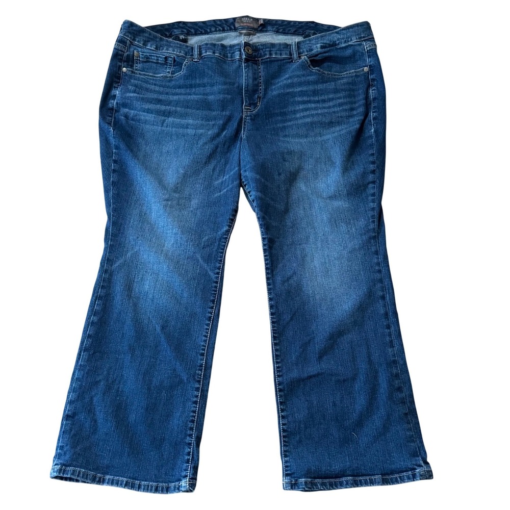 Torrid Mid-Rise Slim Boot Cut Vintage‎ Stretch Medium Wash Size 24XS (Short)